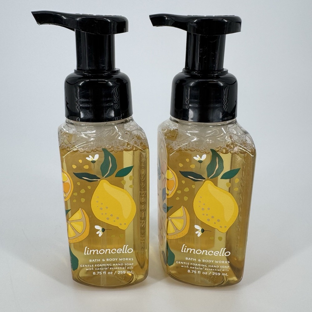 Bath & Body Works Limoncello Gentle‎ Foaming Hand Soap 2pc Set 8.75oz NEW